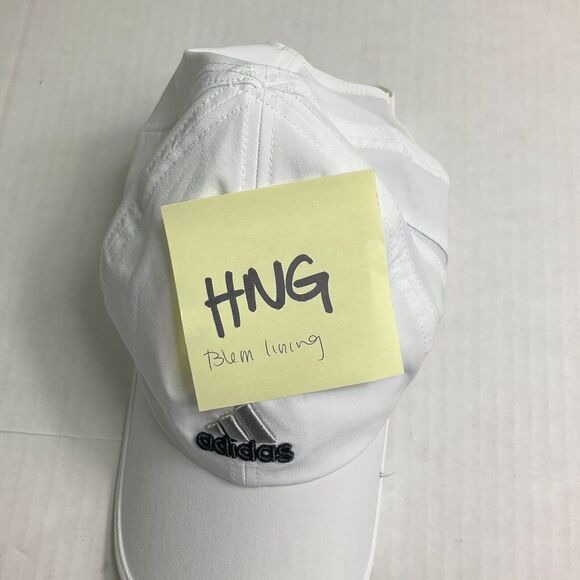 Adidas Unisex Adjustable Baseball Cap White Trefoil Logo Casual Golf Hat OS - Picture 6 of 7